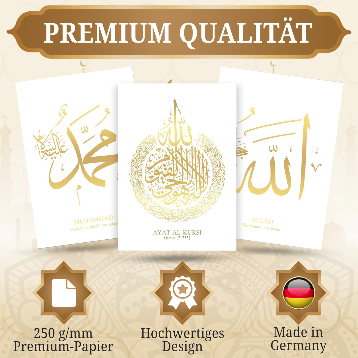 White Gold Poster Set