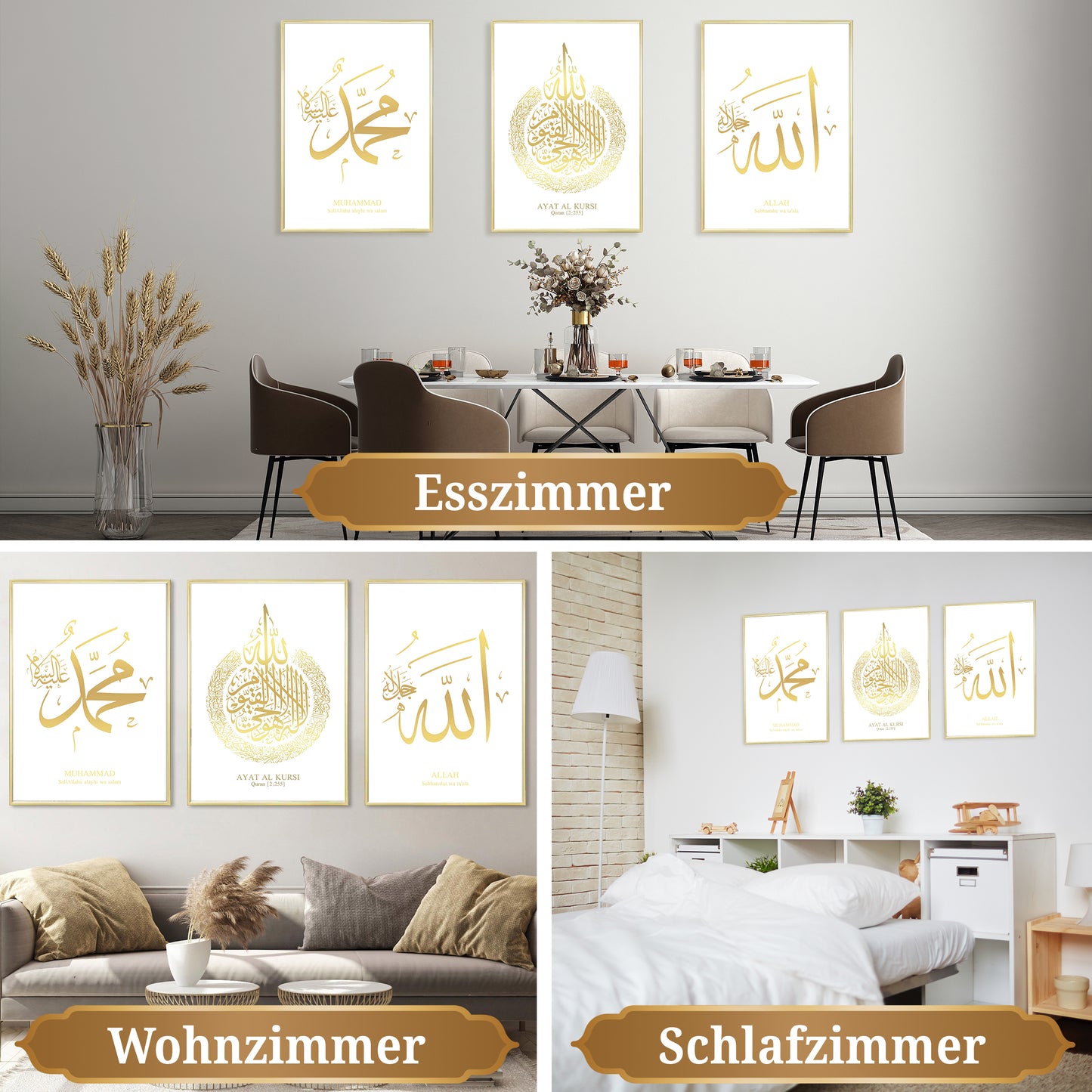 White Gold Poster Set