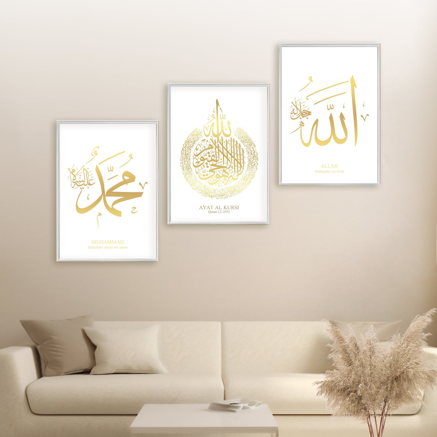 White Gold Poster Set