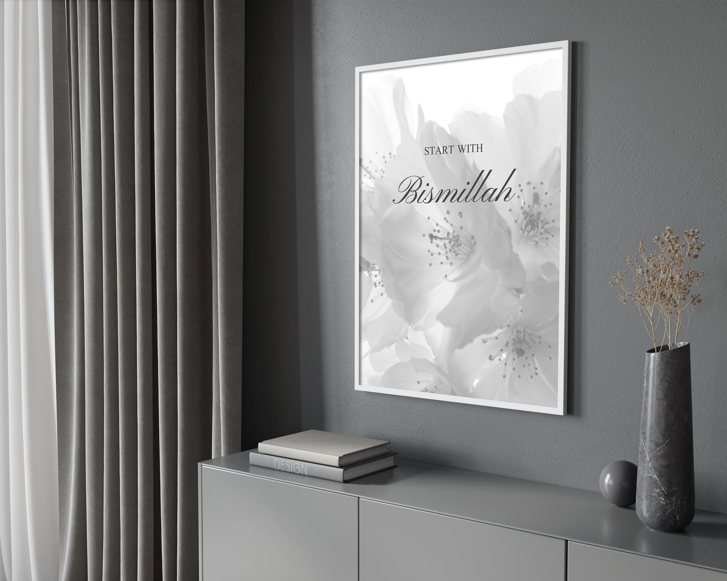 Start with Bismillah (grau)