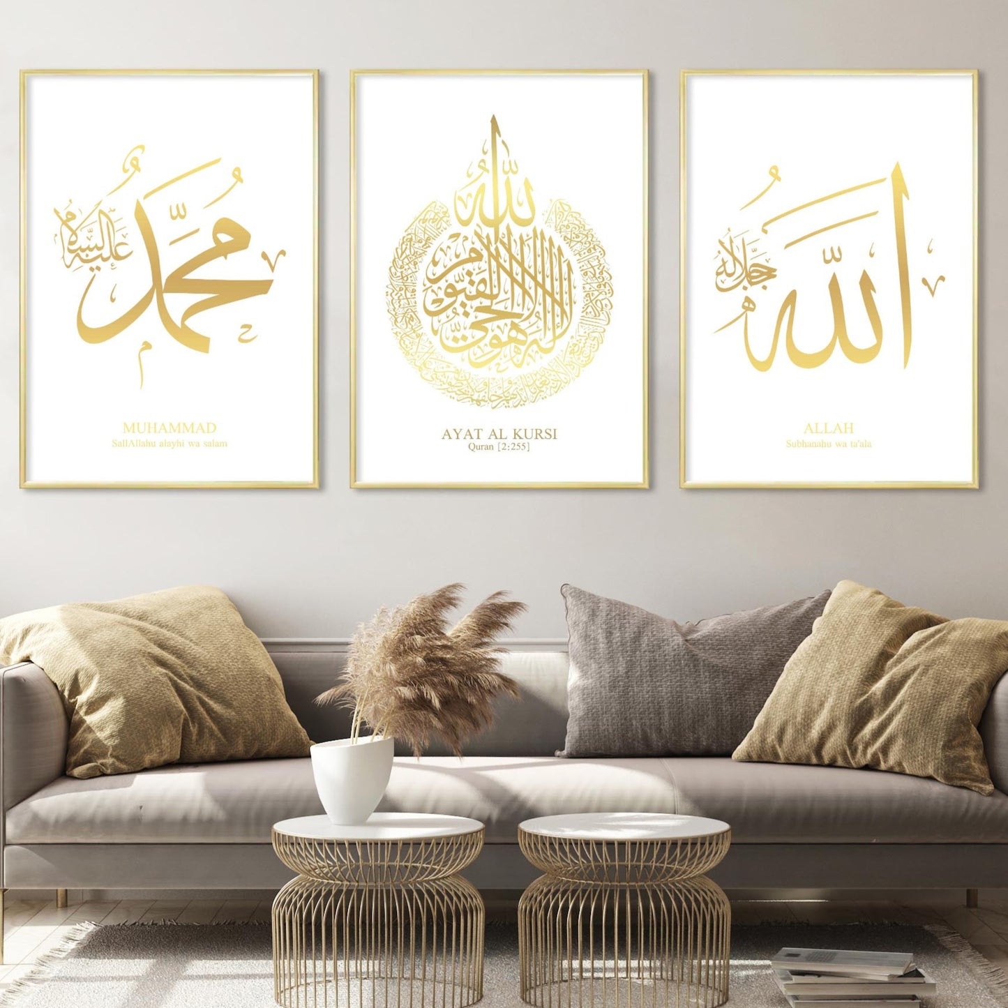 White Gold Poster Set
