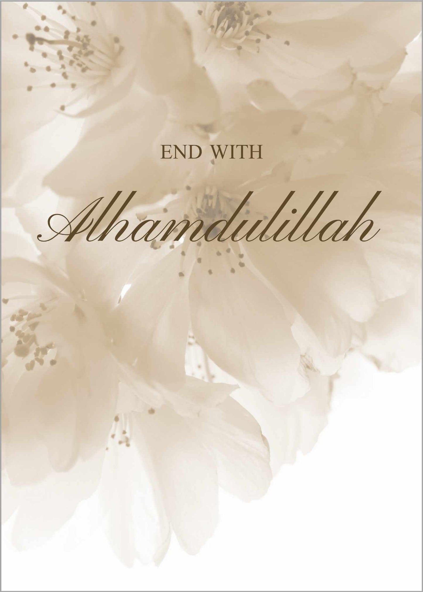 End with Alhamdulillah (beige)