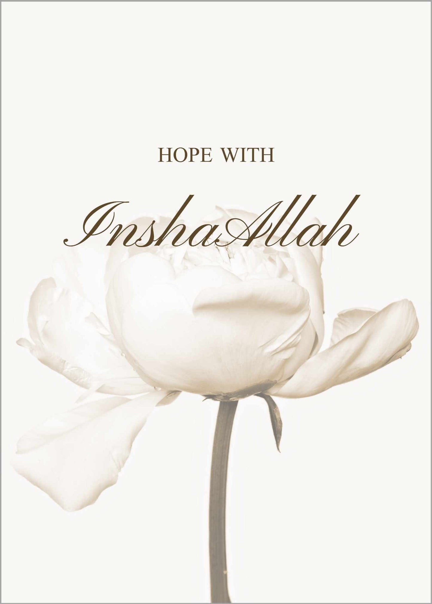 Hope with InshaAllah No.1 (beige)