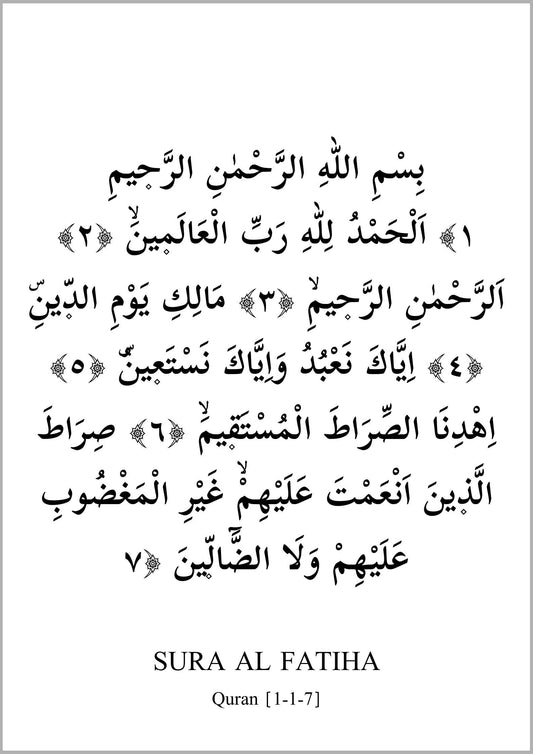 Al Fatiha Calligraphy